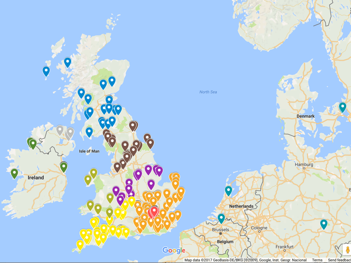 Map of Literary&nbsp;Locations